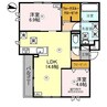 D-ROOM尾崎丁 2LDKの間取り
