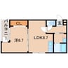 AXIS 壱番館 1LDKの間取り