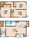 リファレンス 3LDKの間取り