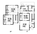 一戸建１４３８１の間取図