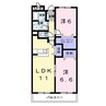 BrightHills H＆K 2LDKの間取り