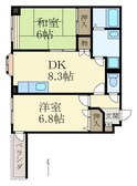 シャンティイ田中町の間取図