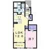 フォルトゥナ　ヴィラⅠ 1LDKの間取り