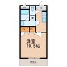 Ｍ グラナート 1Kの間取り