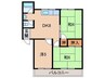 川端マンション 3DKの間取り
