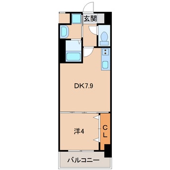 間取図 シャルマンフジ和歌山駅前