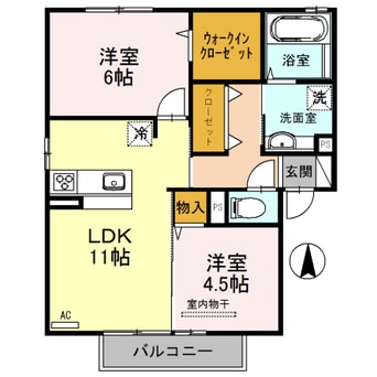 間取図 アミュレット　A棟