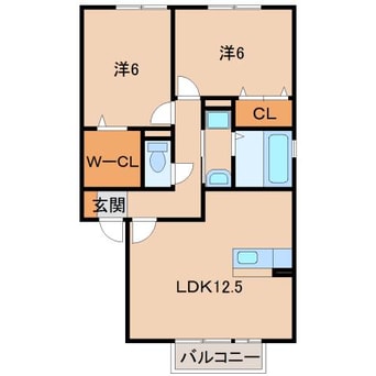 間取図 和歌山電鉄貴志川線/神前駅 徒歩11分 2階 築16年