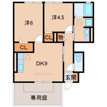 間取図 カーサセレーノ