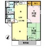 阪和線・羽衣線/和歌山駅 徒歩21分 1階 築25年 2LDKの間取り