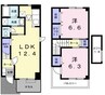 和歌山電鉄貴志川線/神前駅 徒歩4分 1-2階 築21年 2LDKの間取り