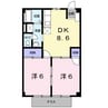 サンシップ 2DKの間取り