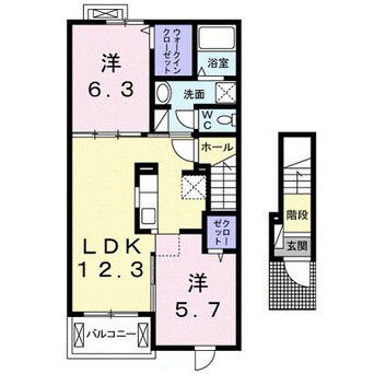 間取図 ケーズコート岩出