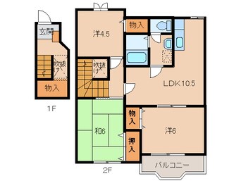 間取図 コモドカナヤ