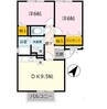 阪和線・羽衣線/和歌山駅 徒歩12分 2階 築20年 2DKの間取り