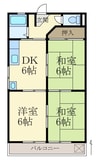 グランシエル秋月 3DKの間取り
