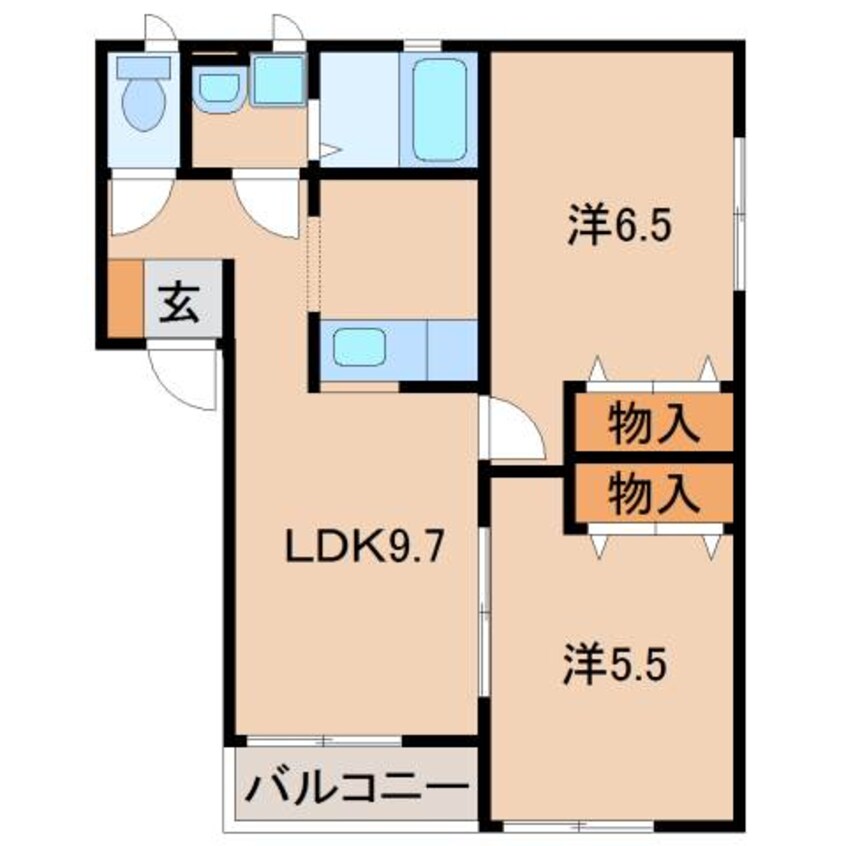 間取図 ボヌールメゾン 岡崎