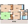 メゾンおかもと 3DKの間取り