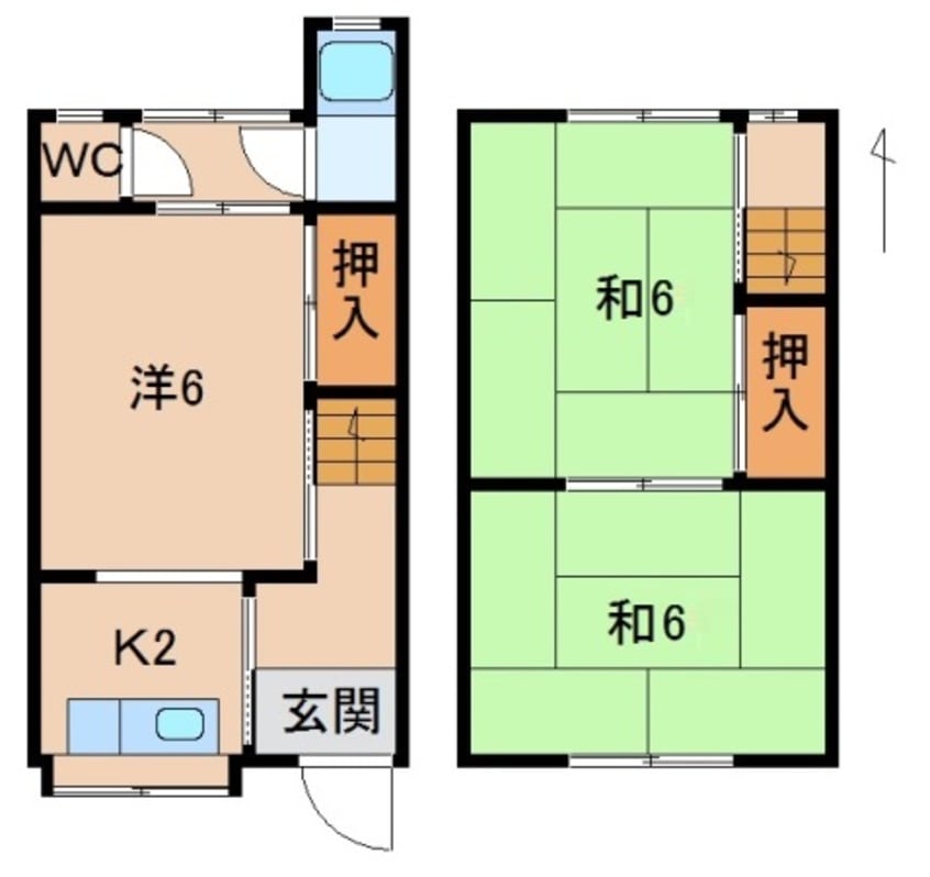 間取図 炭田アパート