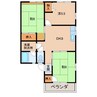フォーサム２１ 3DKの間取り