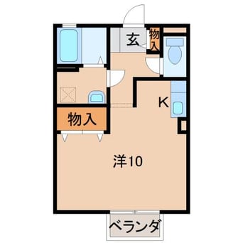 間取図 和歌山電鉄貴志川線/神前駅 徒歩10分 2階 築28年
