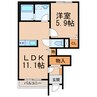 ボナールディアコートⅡ 1LDKの間取り