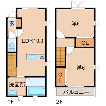 間取図 クラウンハイツ新在家