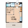 コンフォース２１ 1LDKの間取り