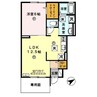 ブランドール松江東 1LDKの間取り