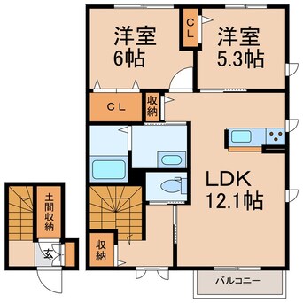 間取図 シャーメゾン紀伊