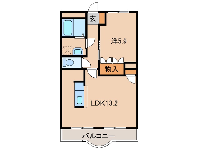 間取図 パロ・アルトＡ