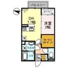 ファミール中之島 1DKの間取り