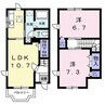 コート　デ　マグノリア　２ 2LDKの間取り