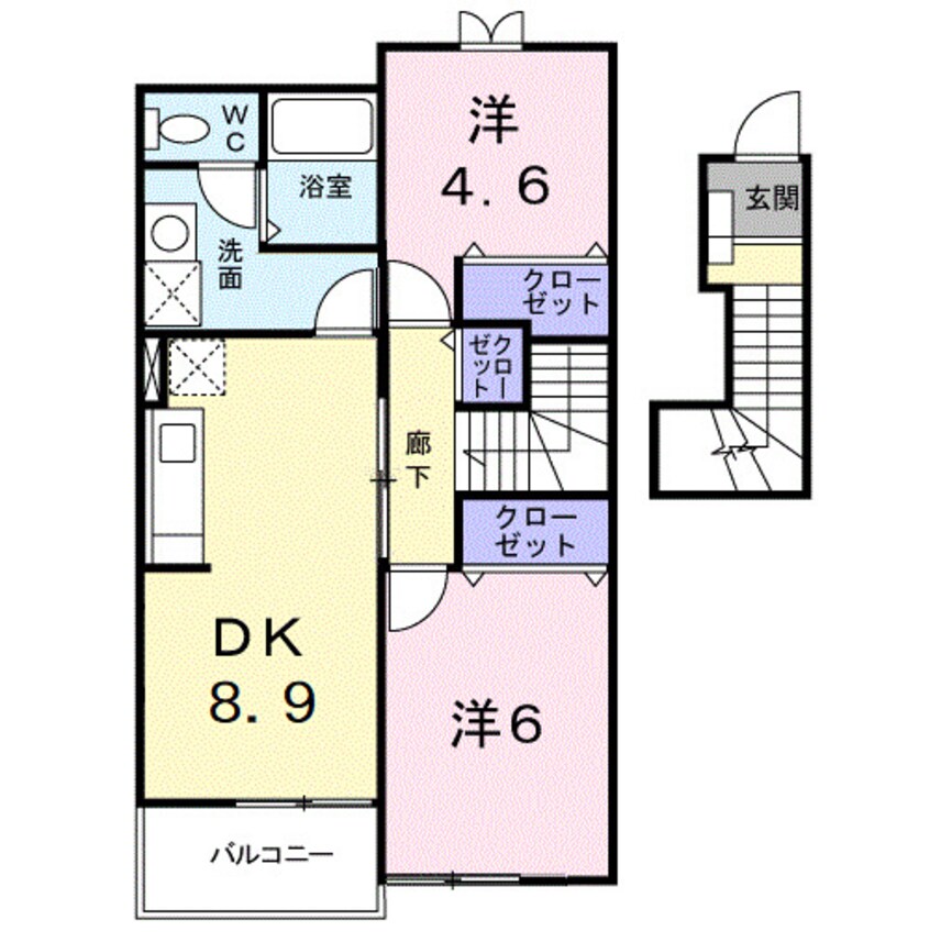 間取図 メルヴェーユⅢ