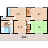 メゾンおかもと 3DKの間取り