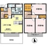 ローズコート名草　B棟 3LDKの間取り
