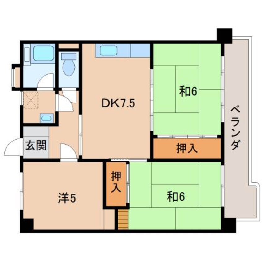 間取図 第２川端マンション