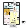 モナリエａｎ 1DKの間取り