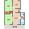 メゾングレース 3DKの間取り