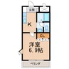 ピアチェーレ 1Kの間取り
