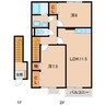 和歌山線/田井ノ瀬駅 徒歩18分 2階 築18年 2LDKの間取り