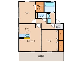 間取図 コートダジュール嶋
