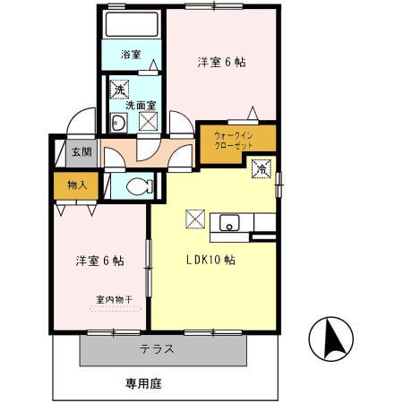 間取り図 グレイス藤並 B棟