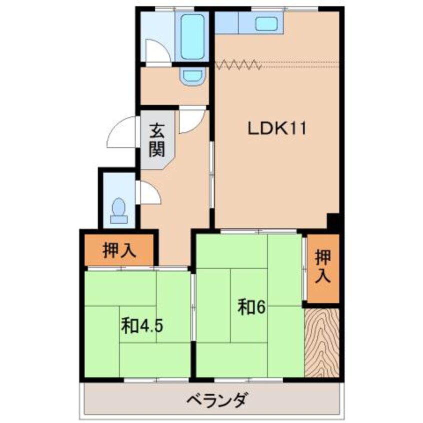 間取図 グリーンマンションⅡ