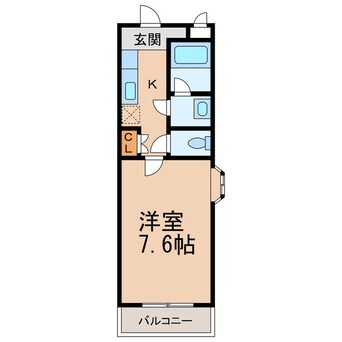 間取図 和歌山電鉄貴志川線/日前宮駅 徒歩12分 2階 築20年