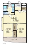 ふぁみーゆ吹屋町 2LDKの間取り