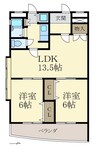 ふぁみーゆ吹屋町 2LDKの間取り