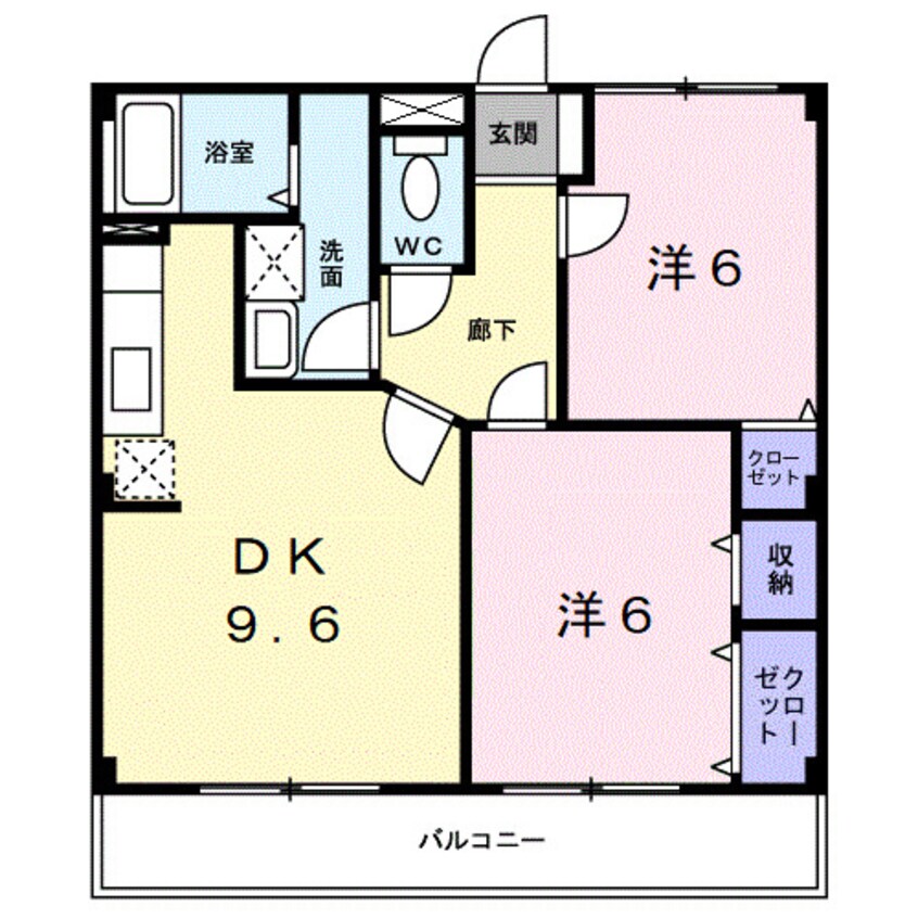 間取図 レジダンス・アンソレイエ