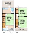 井辺住宅 3Kの間取り