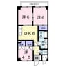 ハーベスト壱番館 3DKの間取り